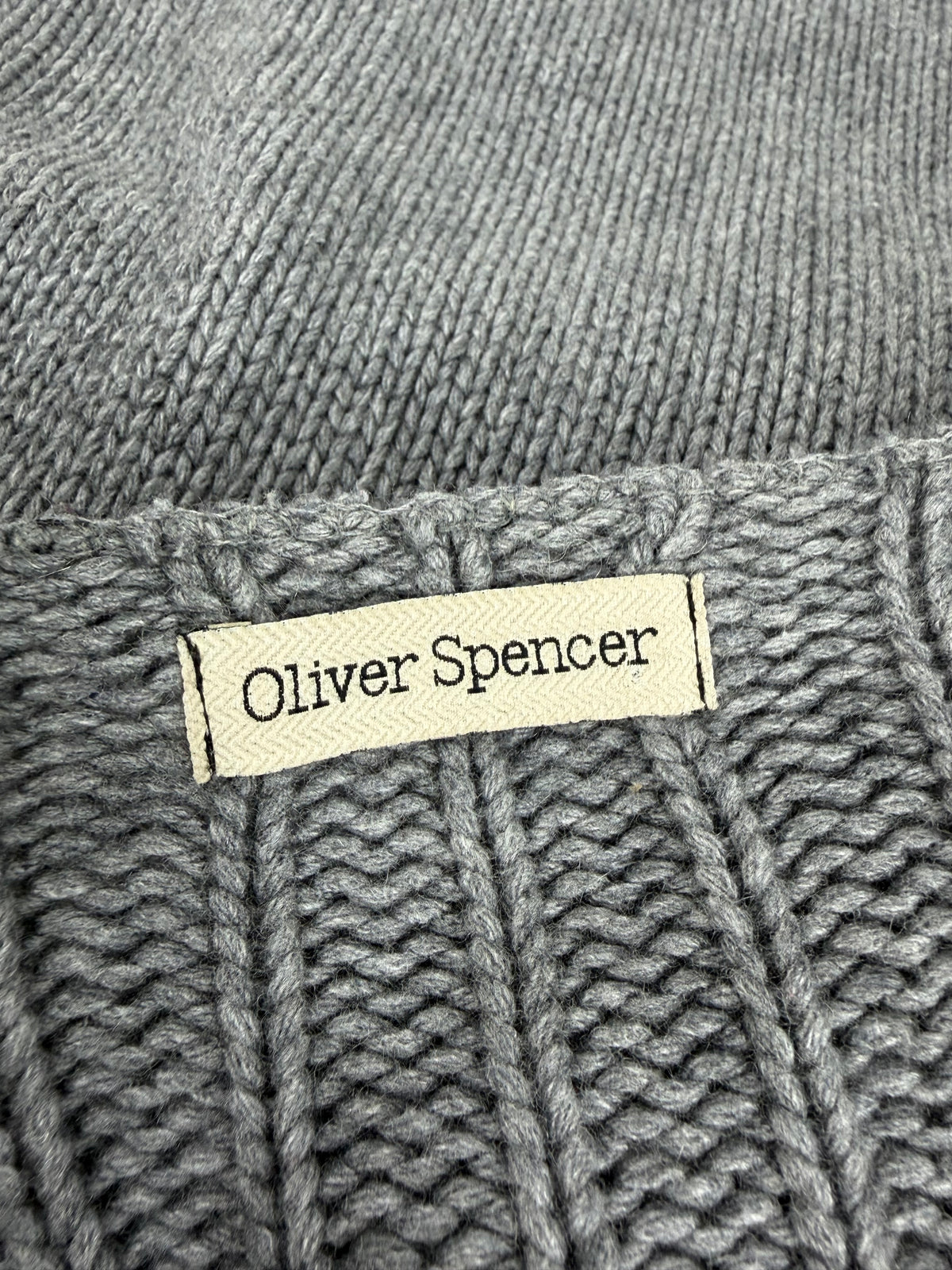 Oliver Spencer Grey Knitted Sweater - S