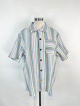 Scotch & Soda Ice Cream Stripe Cotton Shirt NWT - XXL