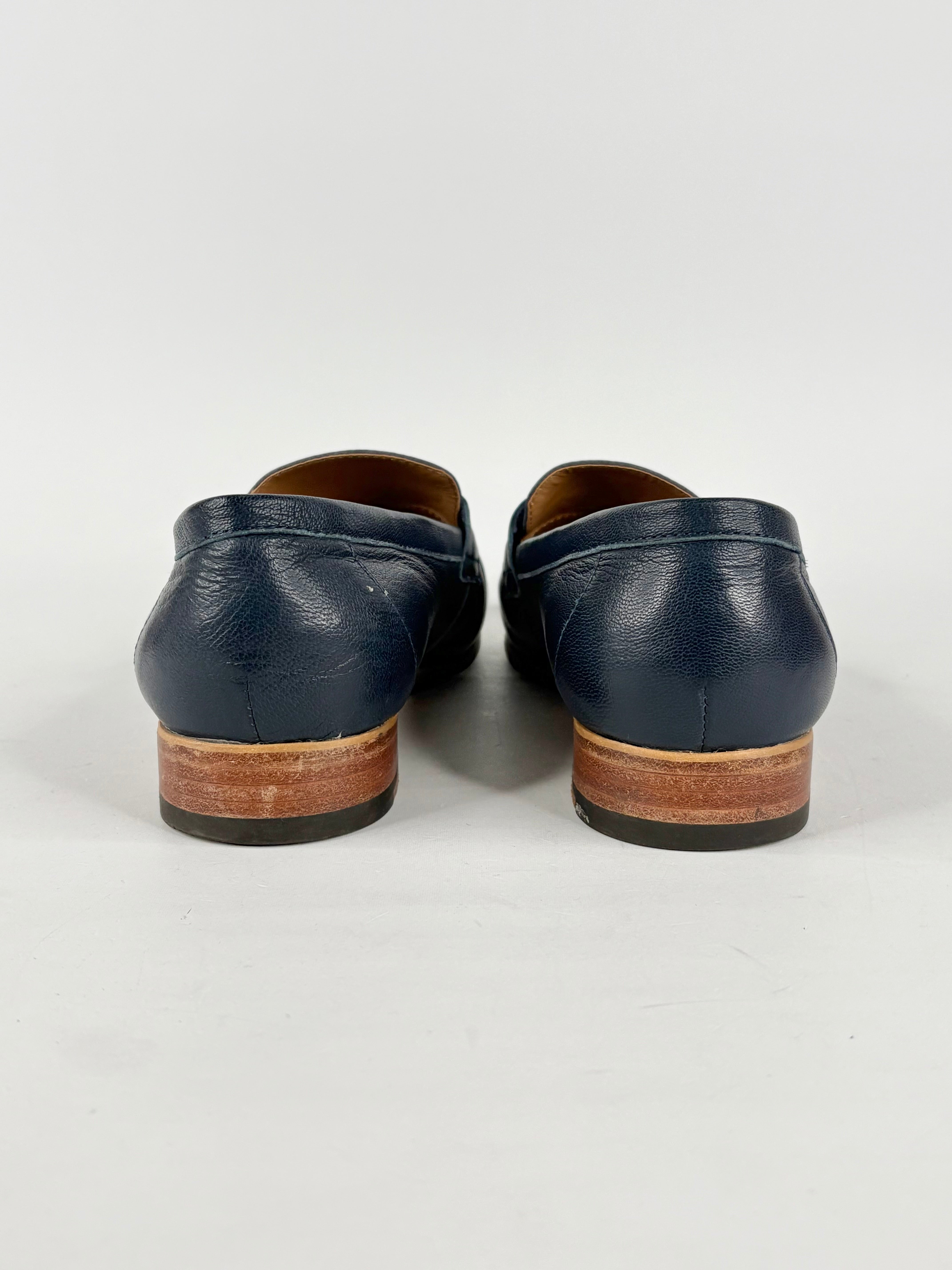 Zizi by Florsheim 'Melita' Navy Blue Leather Loafers - EU37