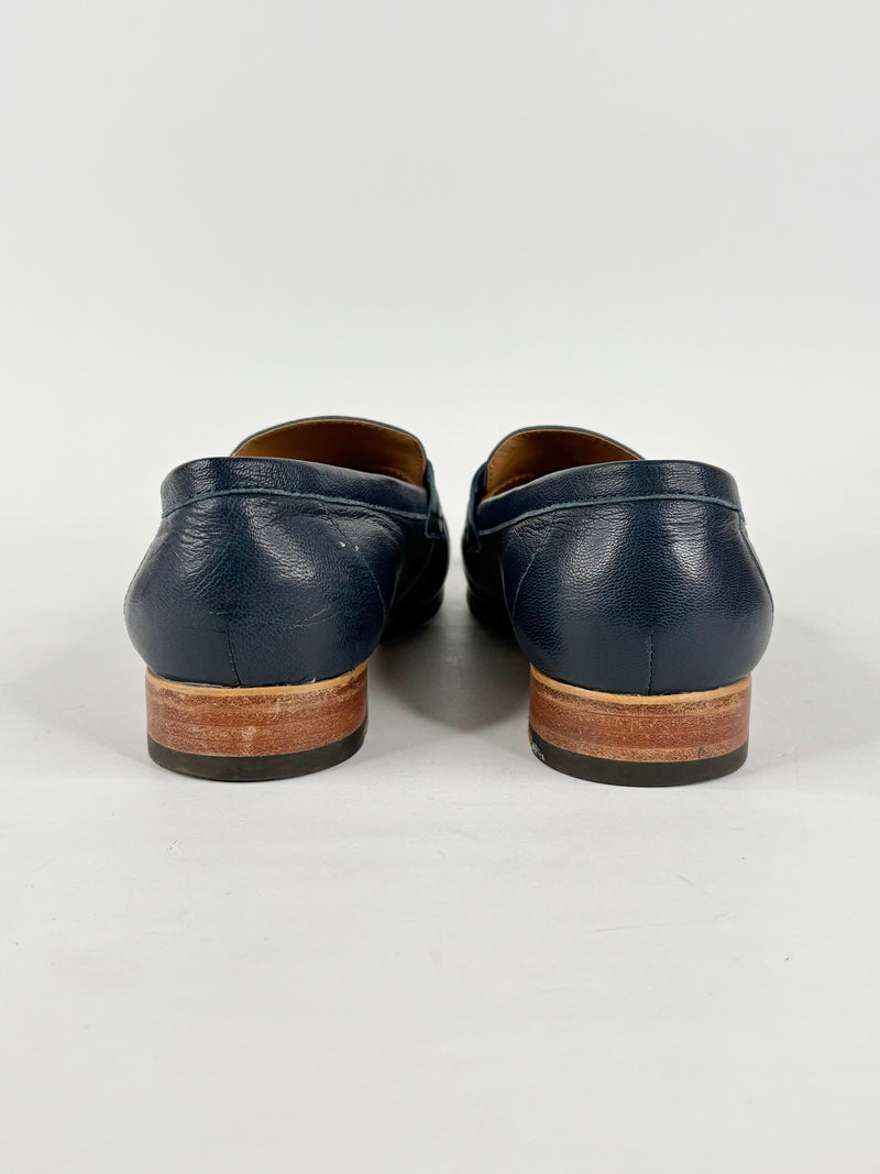 Zizi by Florsheim 'Melita' Navy Blue Leather Loafers - EU37
