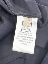 Marithé + François Girbaud Navy Blue Folded Pleat Maxi Skirt - AU14