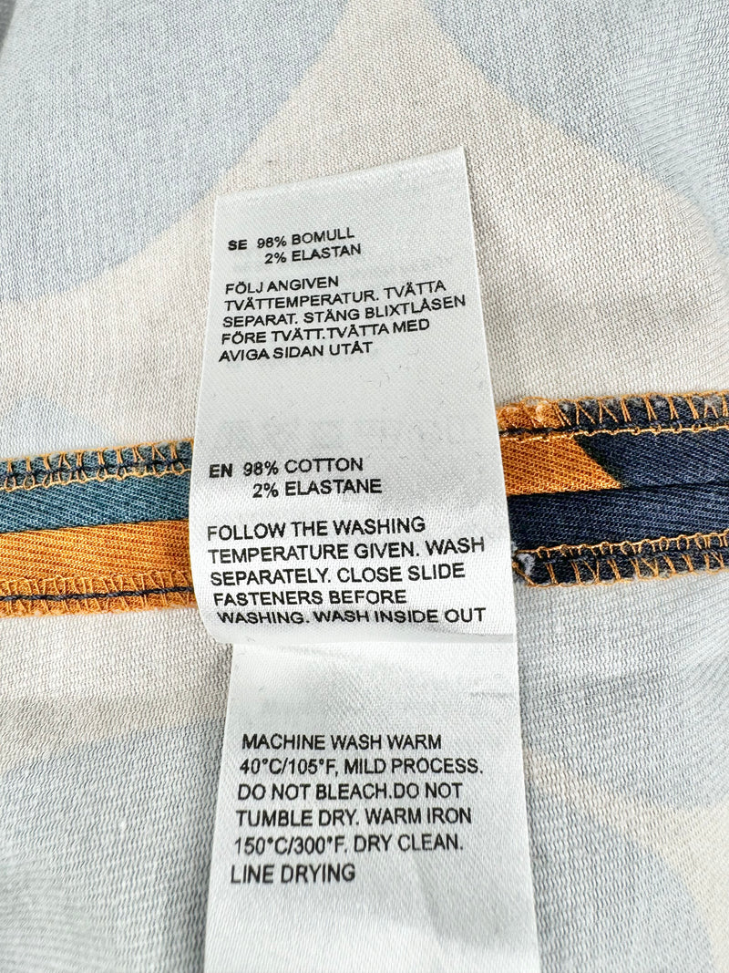 Marimekko Blue & Deep Orange Tahtimo Unikko Maxi Dress - XL