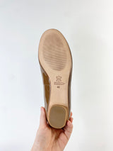 Sambag Nutmeg Patent Leather Ballet Flats - EU40