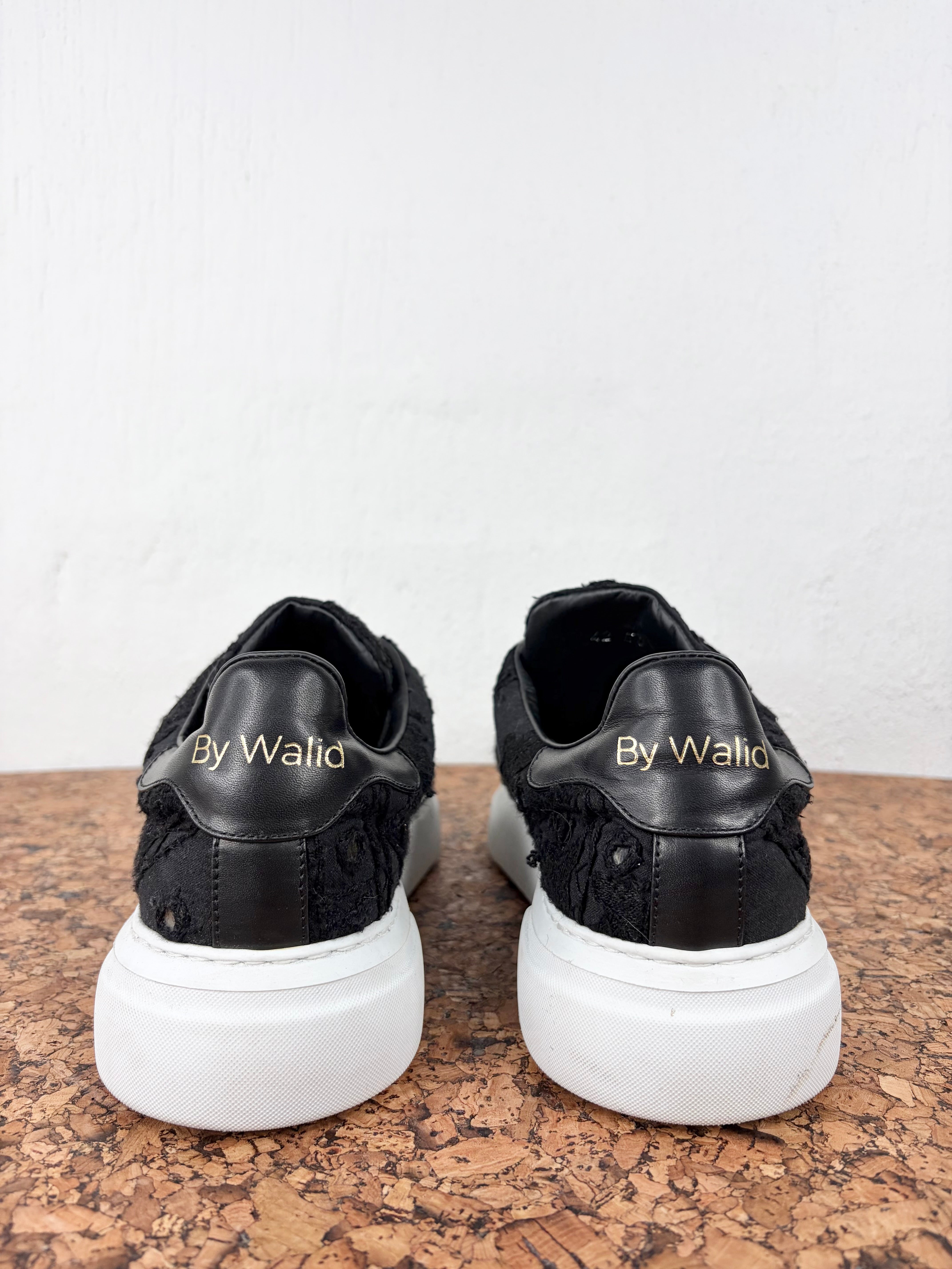 By Walid Embroidered Black Sneaker - EU42