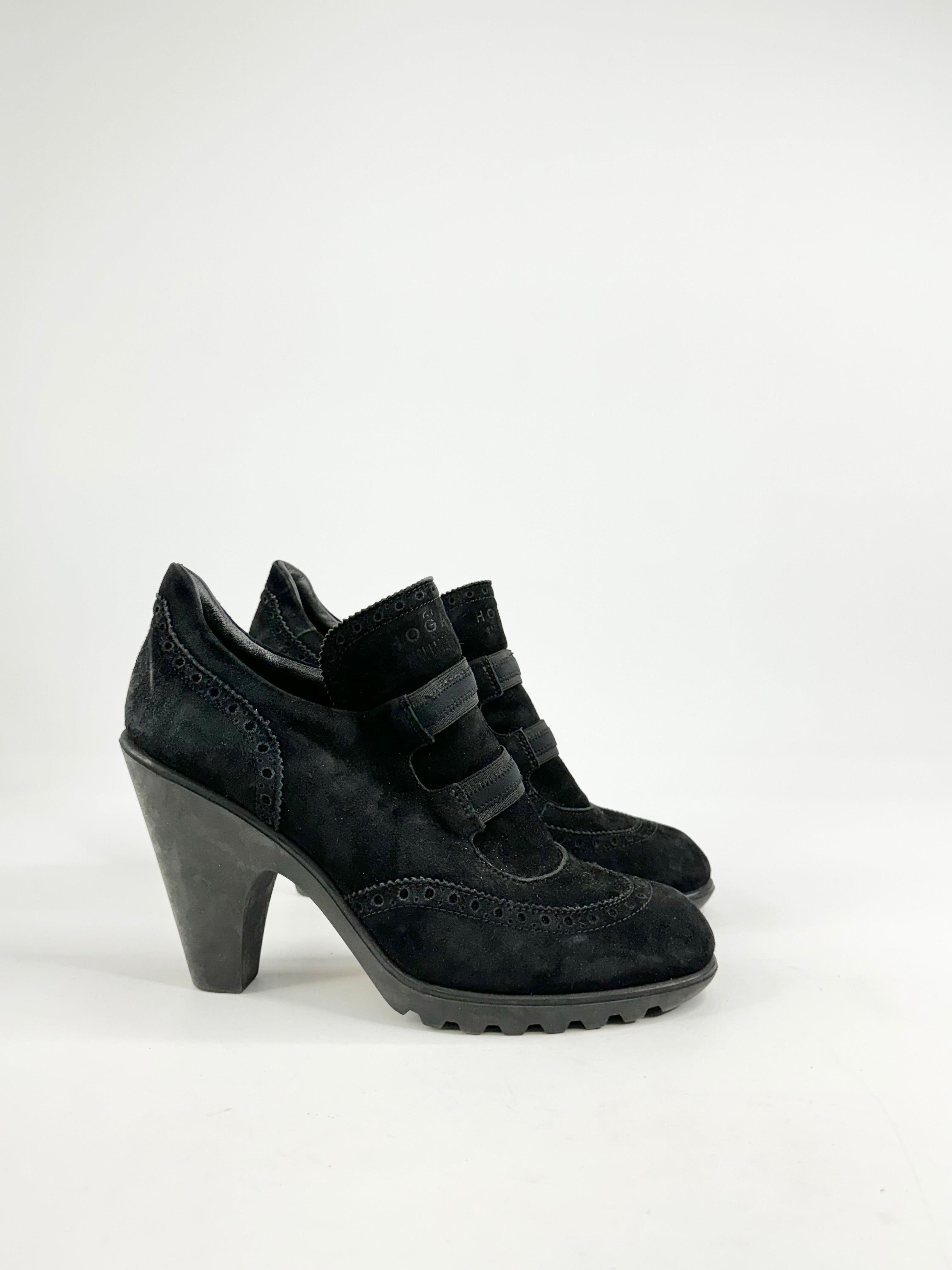 Karl Lagerfeld x Hogan Black Suede Ankle Boots - EU40