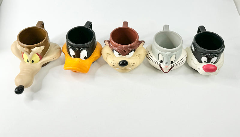 Vintage 90s Loony Tunes & Disney Mugs