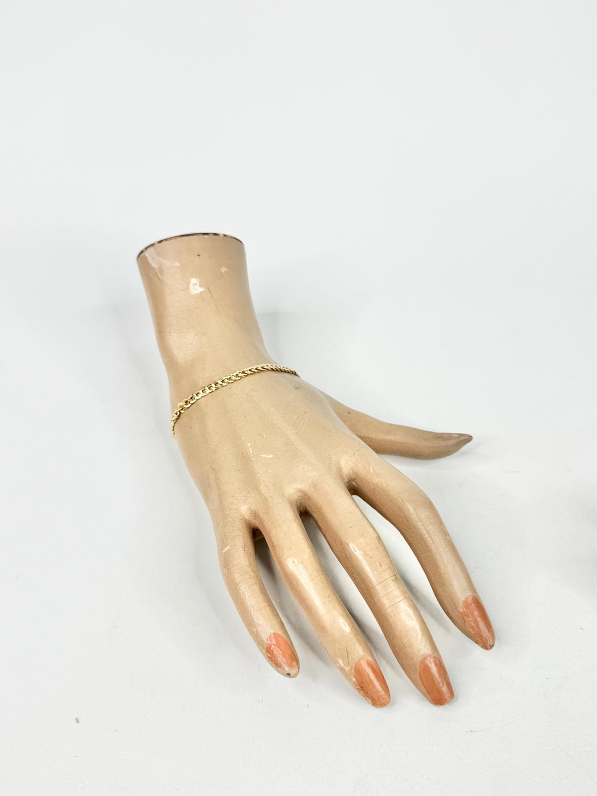 9ct Gold Flat Curb Chain Bracelet