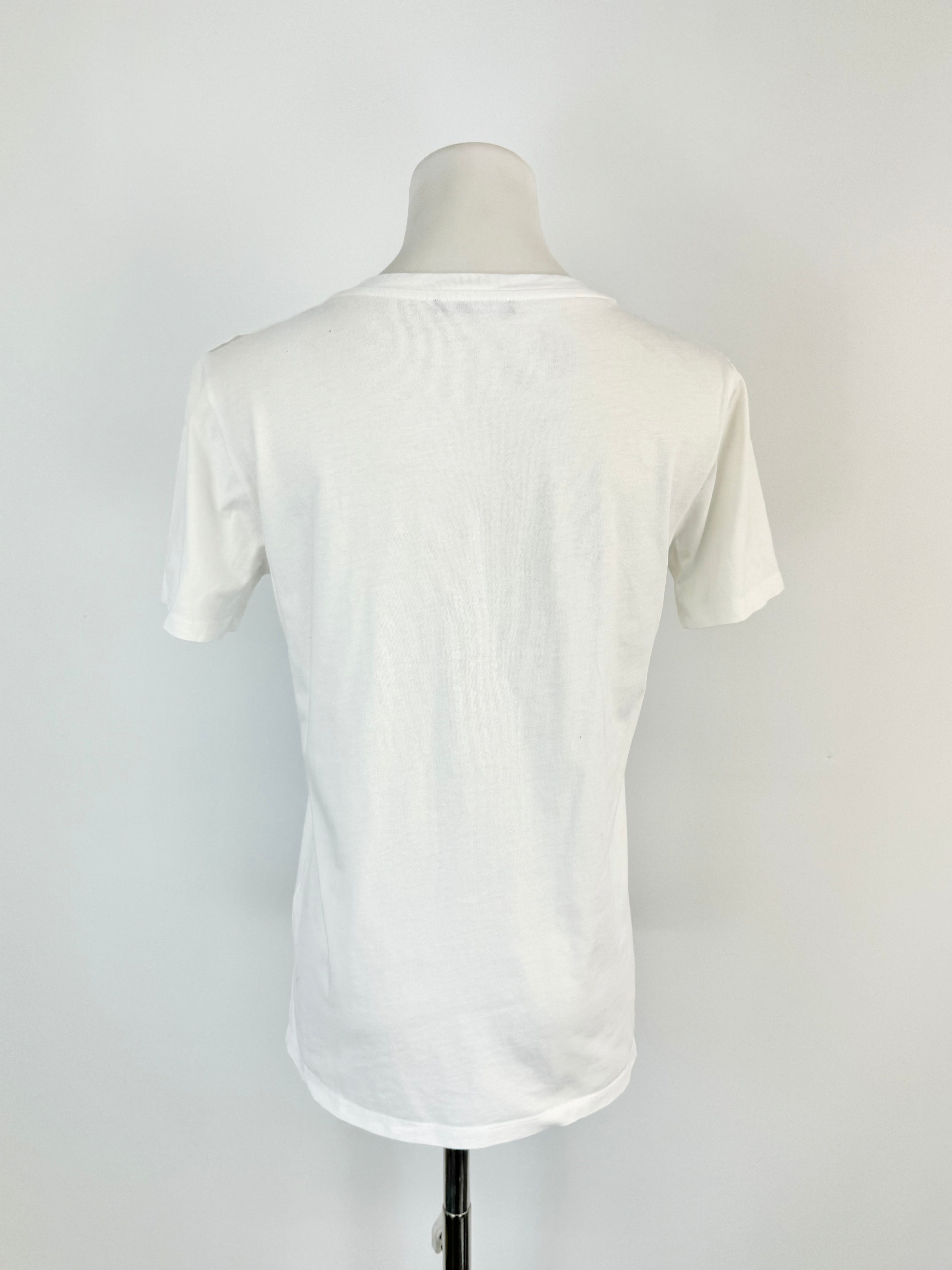 Balmain White Gold Logo T-Shirt - AU8/10