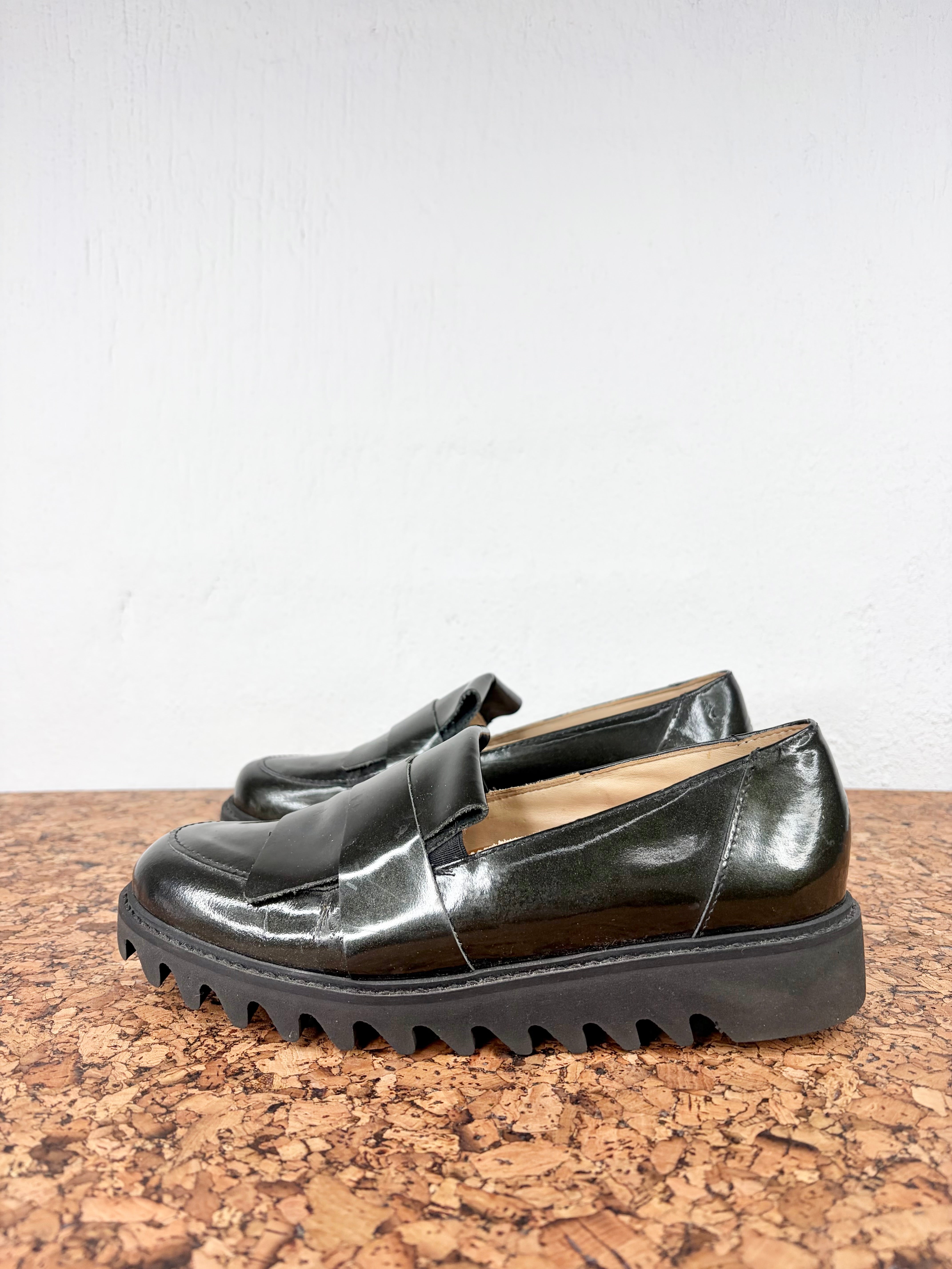 P.S.S Post Sole Studio Deep Green Loafer - EU37