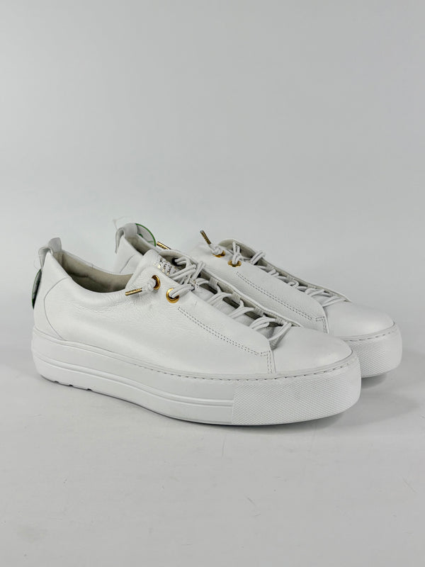 Paul Green White Leather 'Polten' Sneakers - EU43
