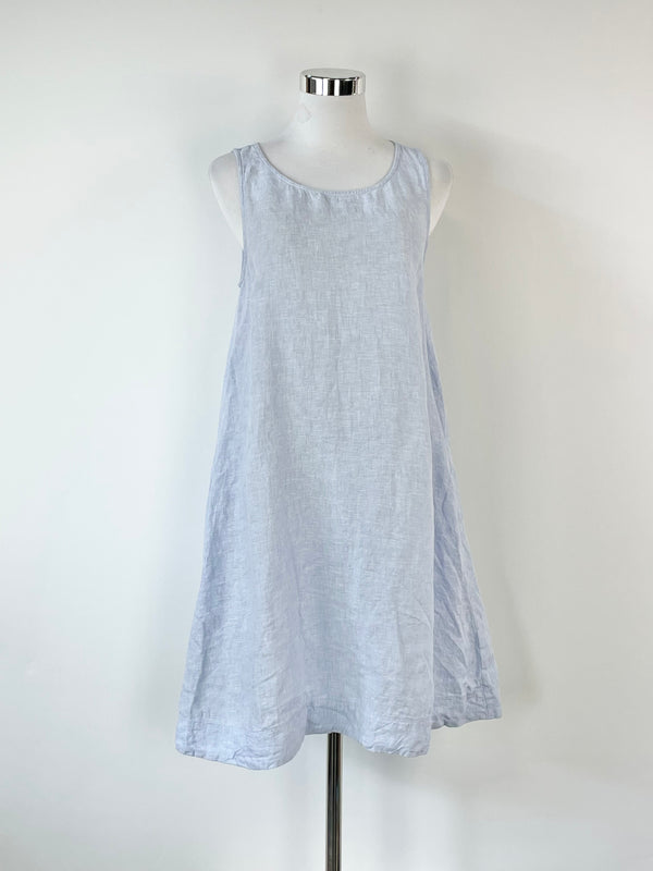 Cynthia Rowley Pale Blue Linen Smock Dress - S