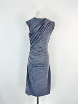 T by Alexander Wang Stone Blue Midi Dress - AU8/10
