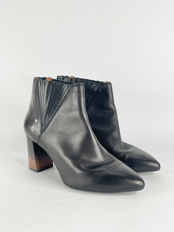 Pikolinos Relax Black Leather Ankle Boots - EU39