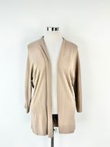 Le Tricote Perugia Lightweight Open Beige Cardigan - AU10/12