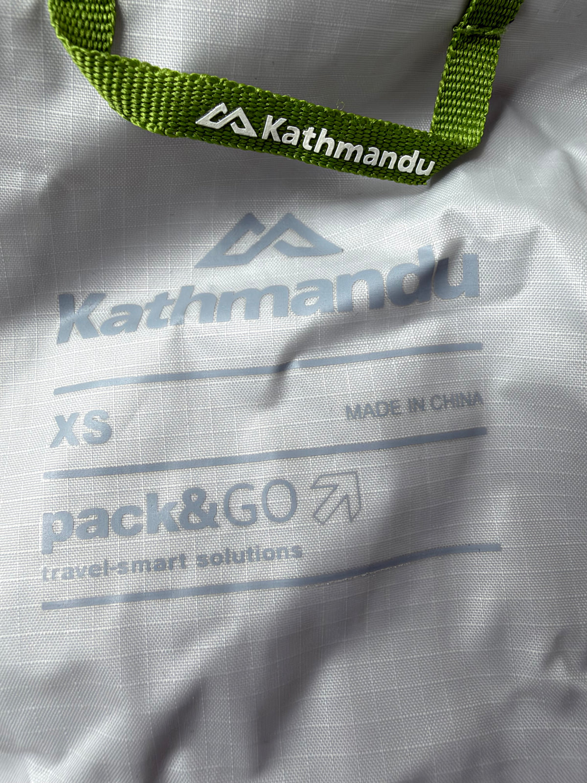 Kathmandu 'Pack & Go' Grey and Black Anorak - XS