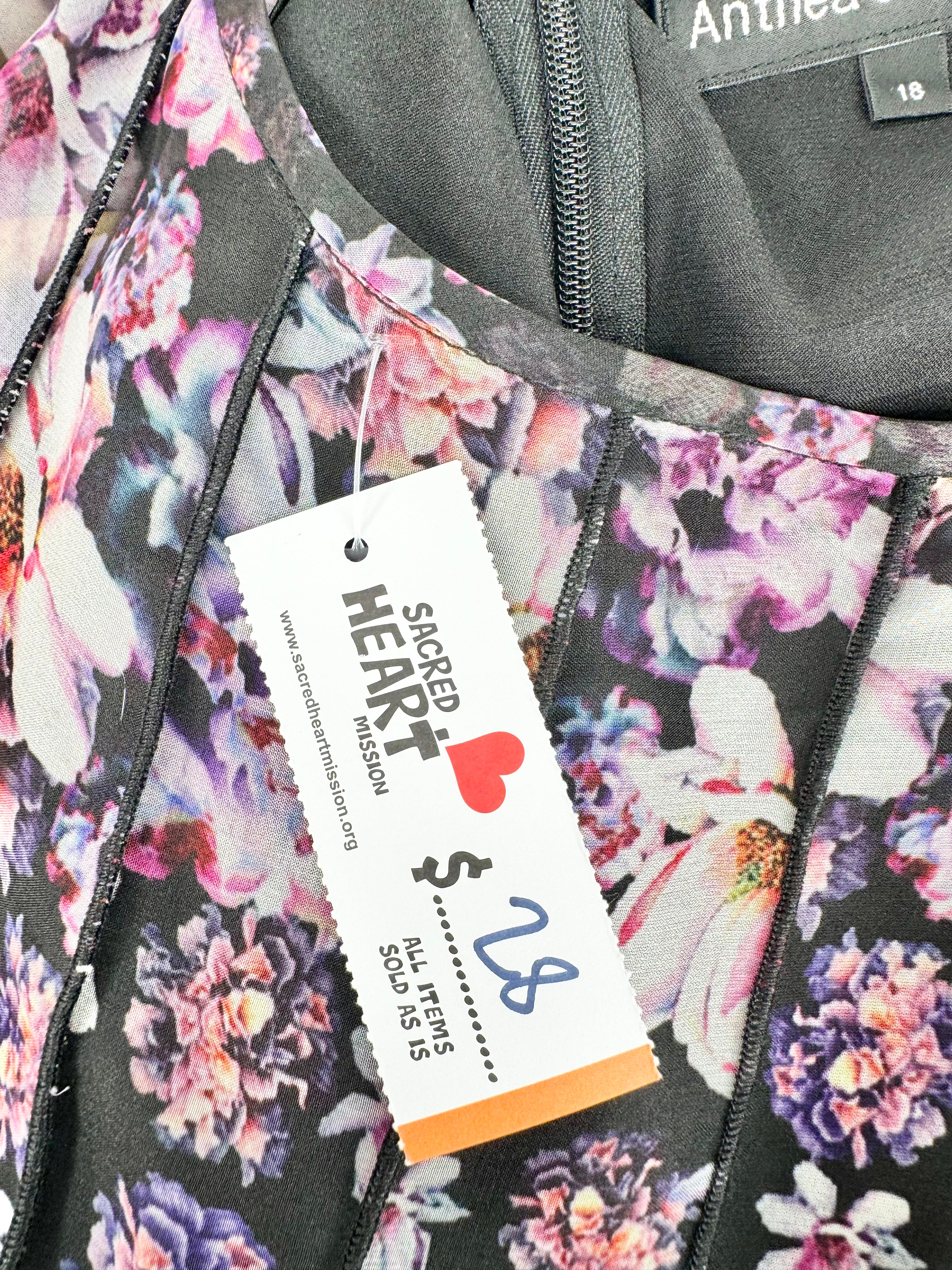 Anthea Crawford Sleeveless Floral Dress - AU18