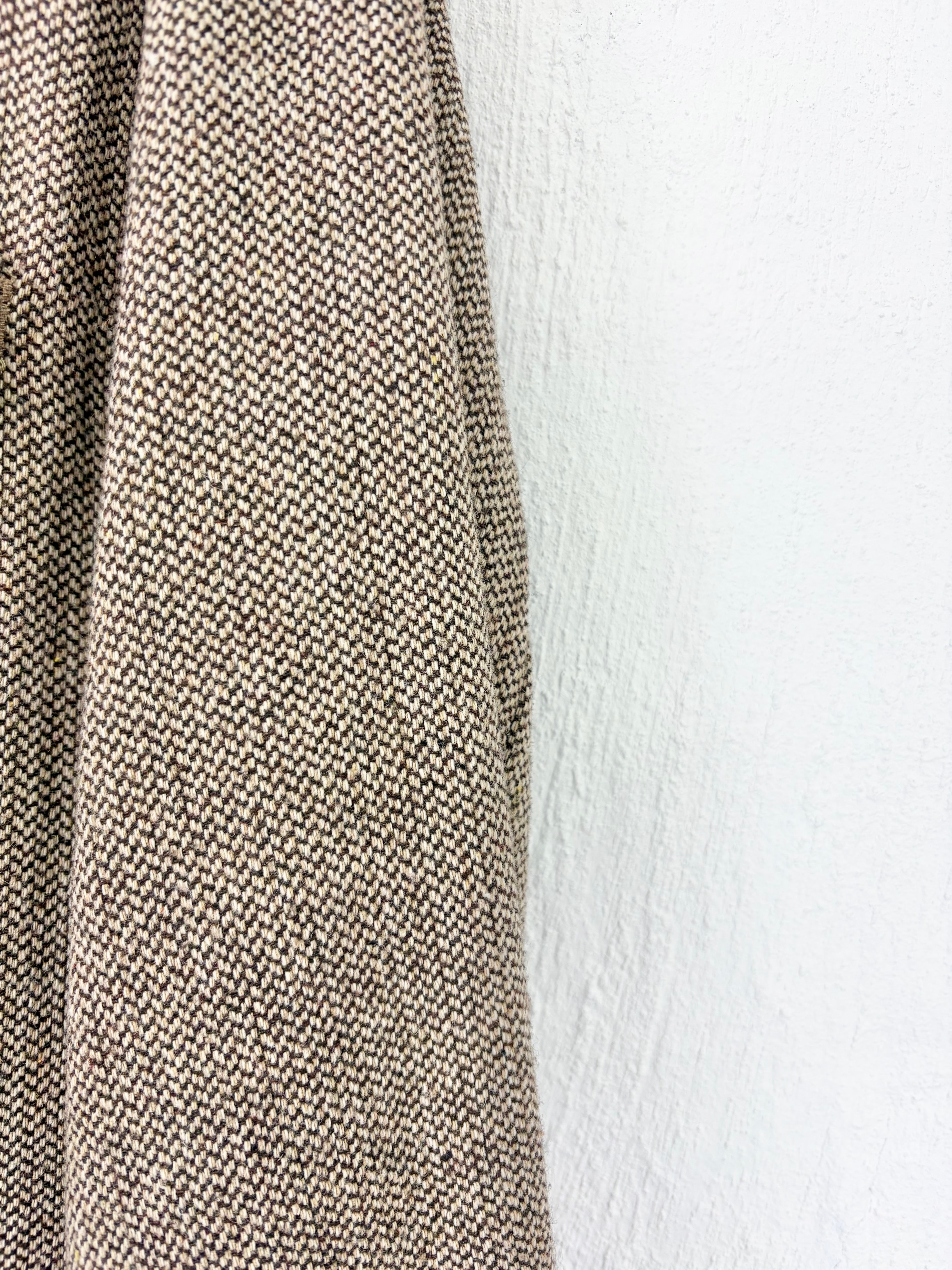 Handsom Herringbone Pattern Bomber Style Jacket - M