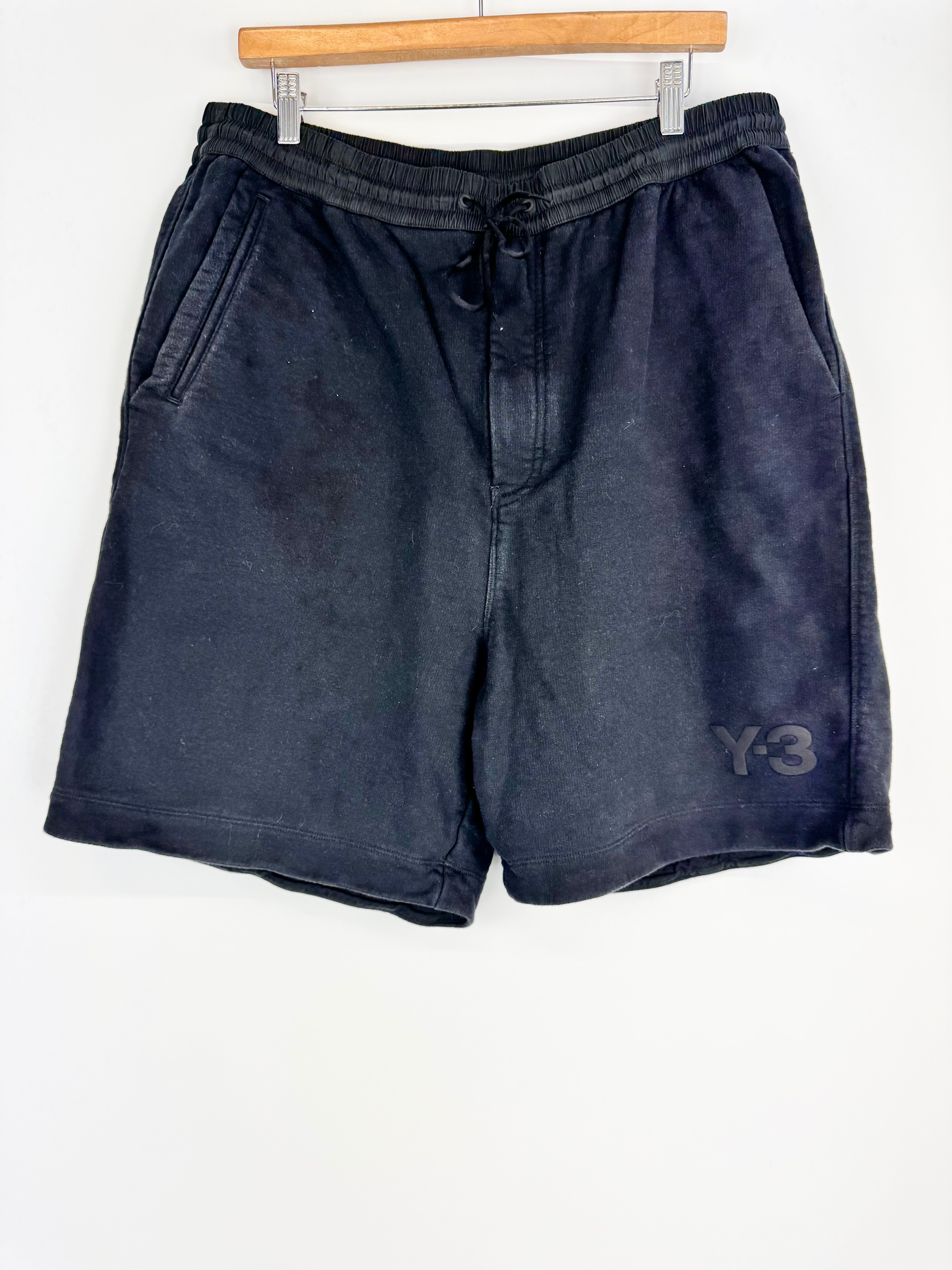 Y-3 Black Drawstring Shorts - AU16