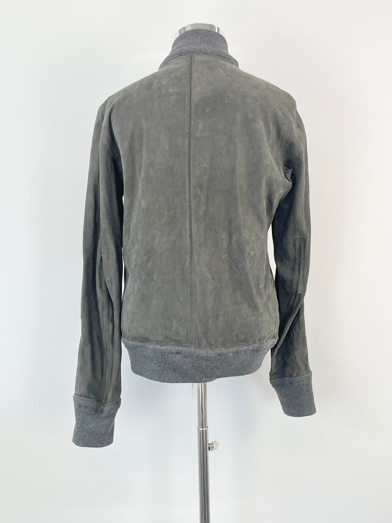 Isaac Sellam Experience Charcoal Reversible Suede Jacket - AU12