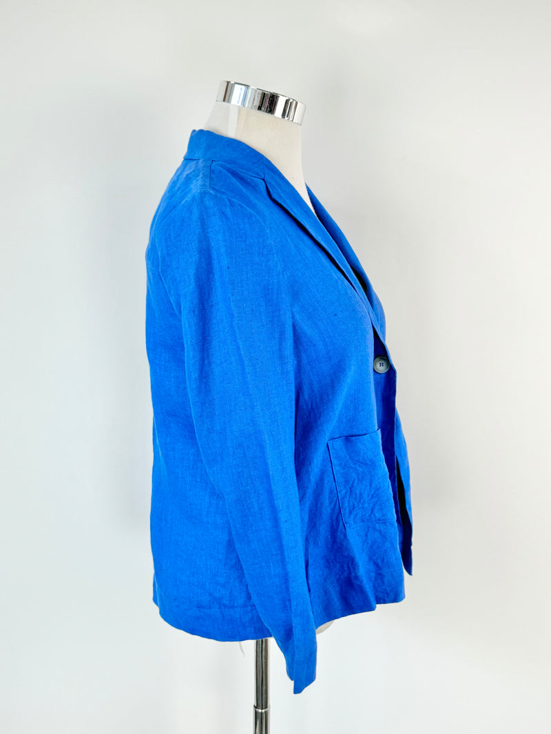 Rianni Cobalt Blue Linen Blazer NWT - AU12