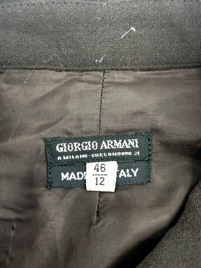 Vintage 80s Giorgio Armani Aubergine Wool 2pc Suit - AU10/12