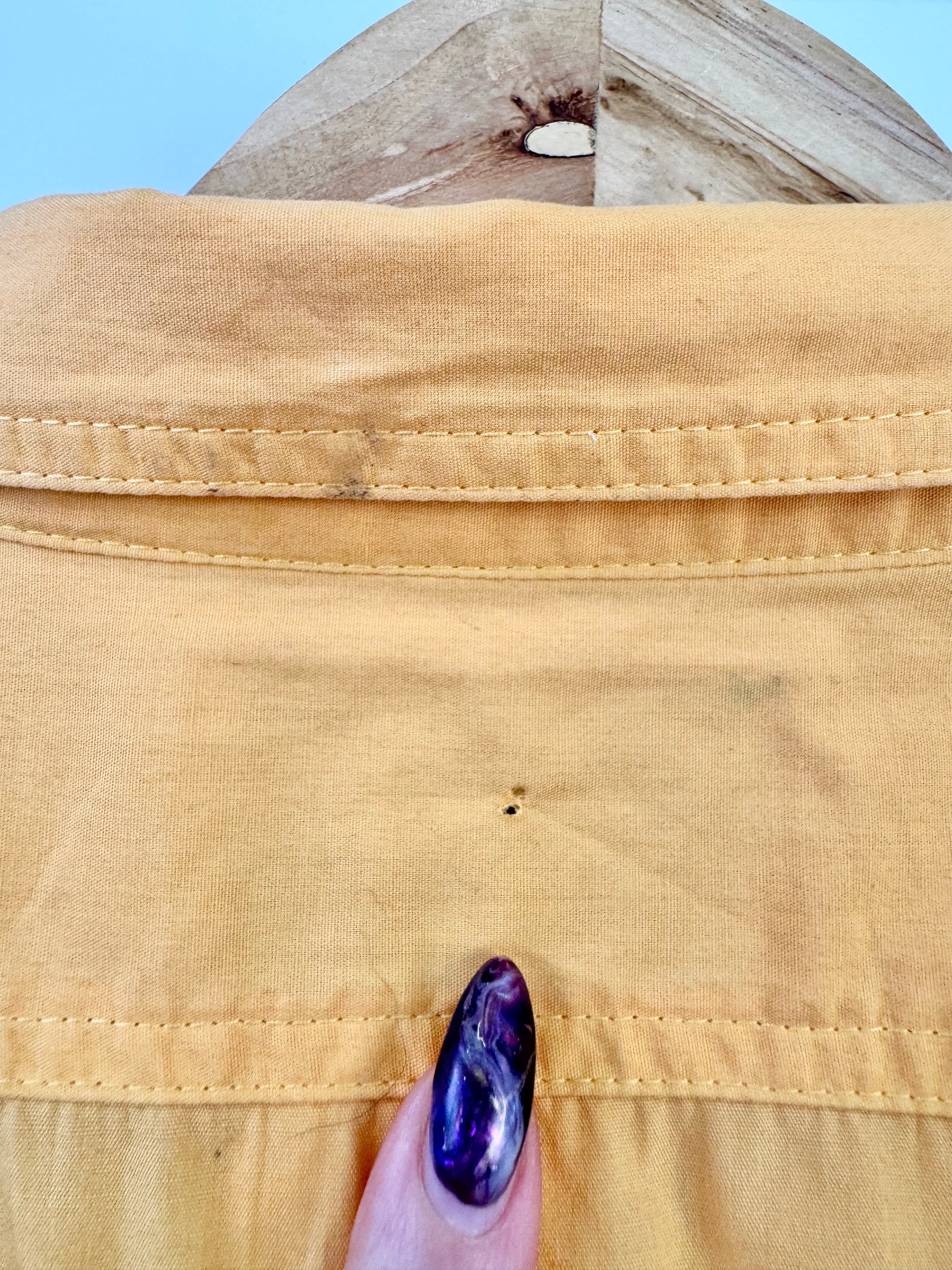 VINTAGE COUNTRY ROAD MARIGOLD COTTON SHIRT - AU10