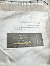 Lanificio F. LLi Cerruti Taupe Cashmere Blend Suit Jacket - 54R