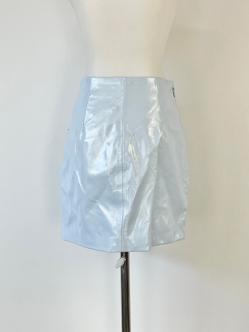 Mossman Sky Blue 'Reminisce' Mini Skirt - AU6