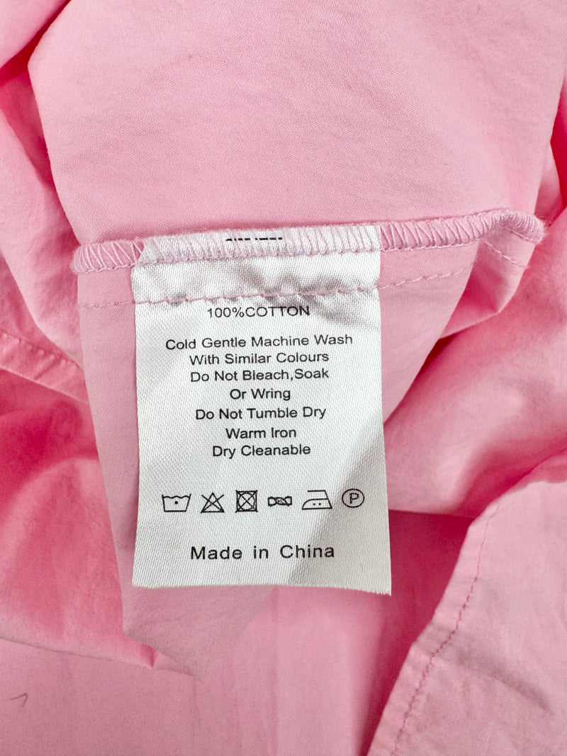 Blanca Pink Puff Sleeve Baby Doll Dress - AU8/10