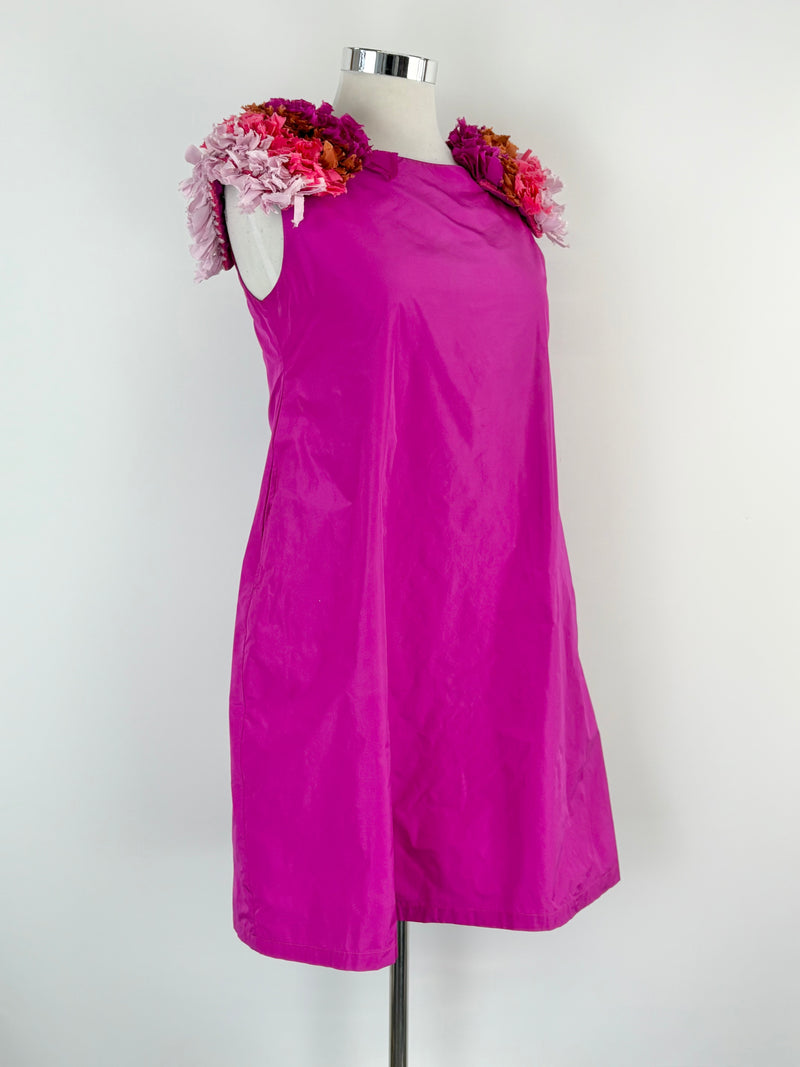Katharina Hovman Pinky Detachable-Sleeves Shift Dress - AU12