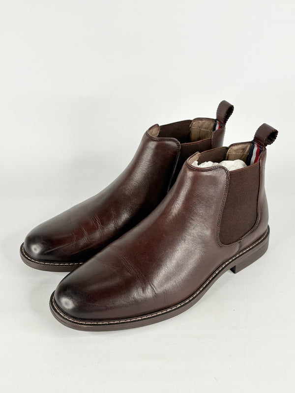 Hush Puppies Cognac Burnish Leather Hanger Boots - EU42