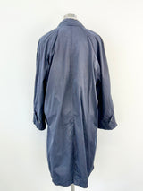 Vintage Valentino Jeans Navy Cotton Trench Coat - AU10