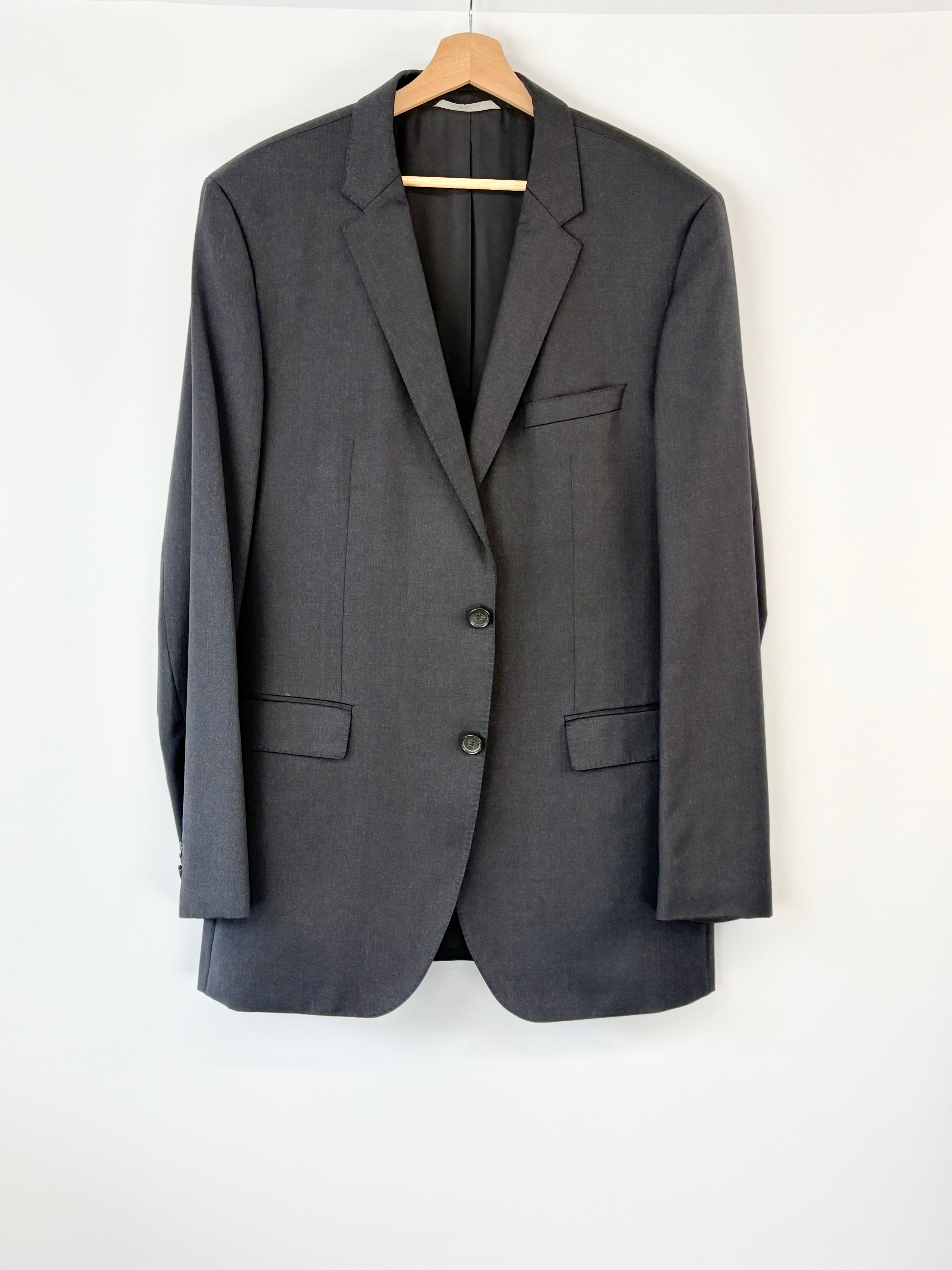 Hugo Boss 'Reda' Charcoal Wool 2pc Suit - XL
