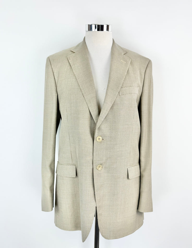Emenegildo Zegna Woven Wool Blend Blazer - 54R