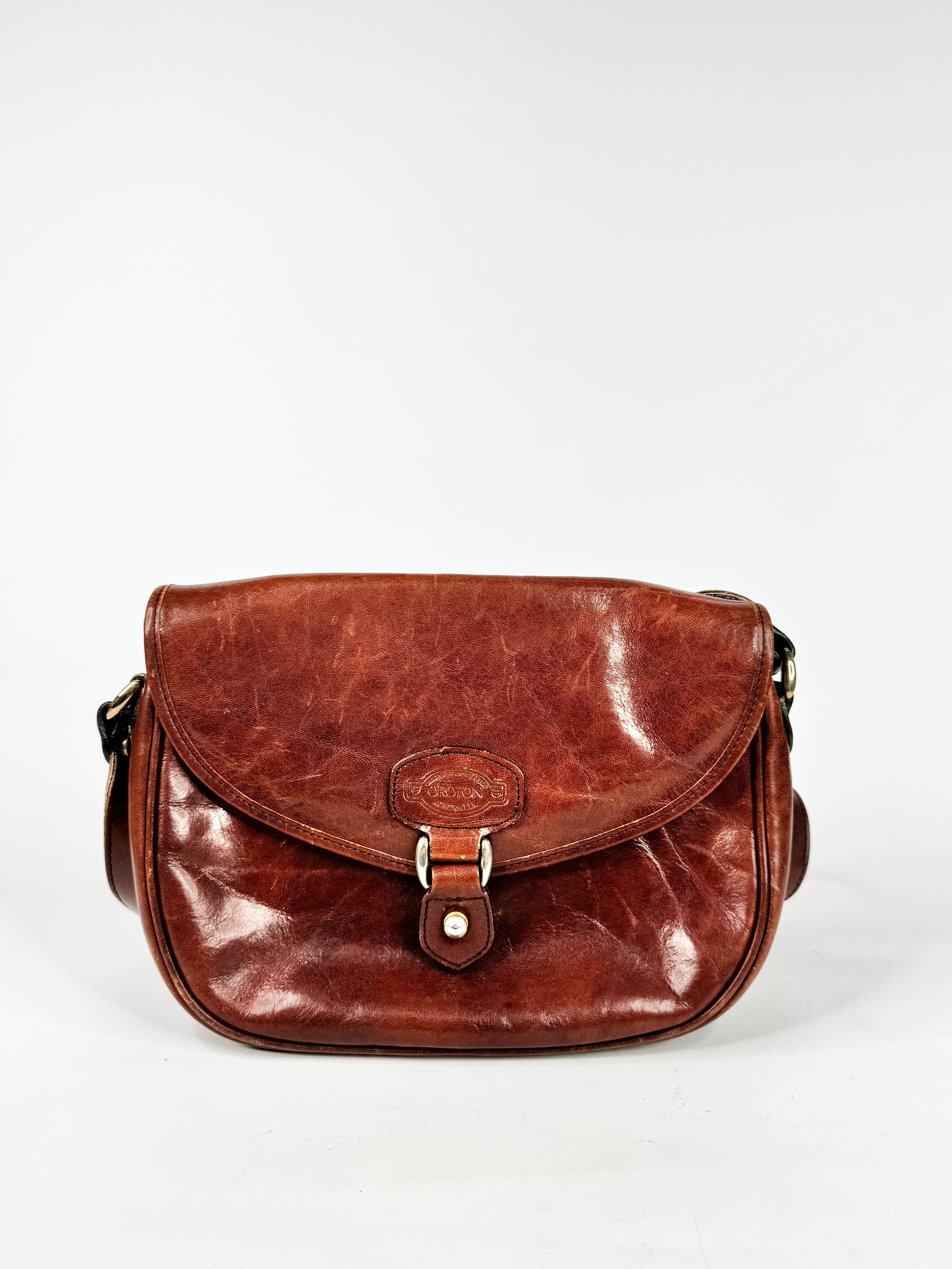 MFW Vintage Oroton Deep Tan Cross Body Bag