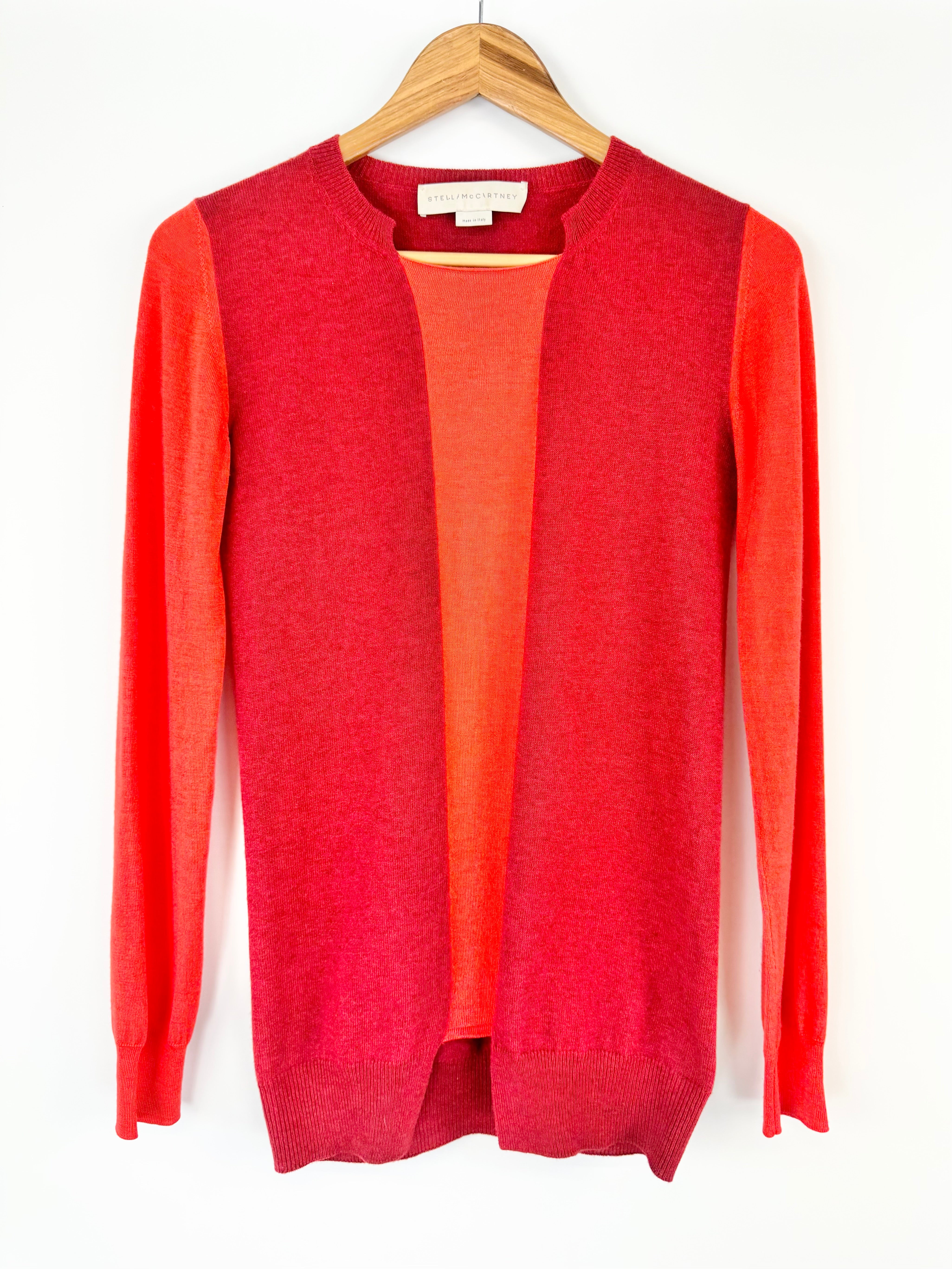 Stella McCartney Blood Orange & Pomegranate Striped Jumper - AU10