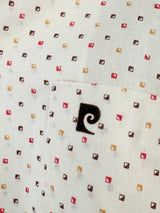 Vintage Pierre Cardin Cream Micro-Pattern Pyjama Set
