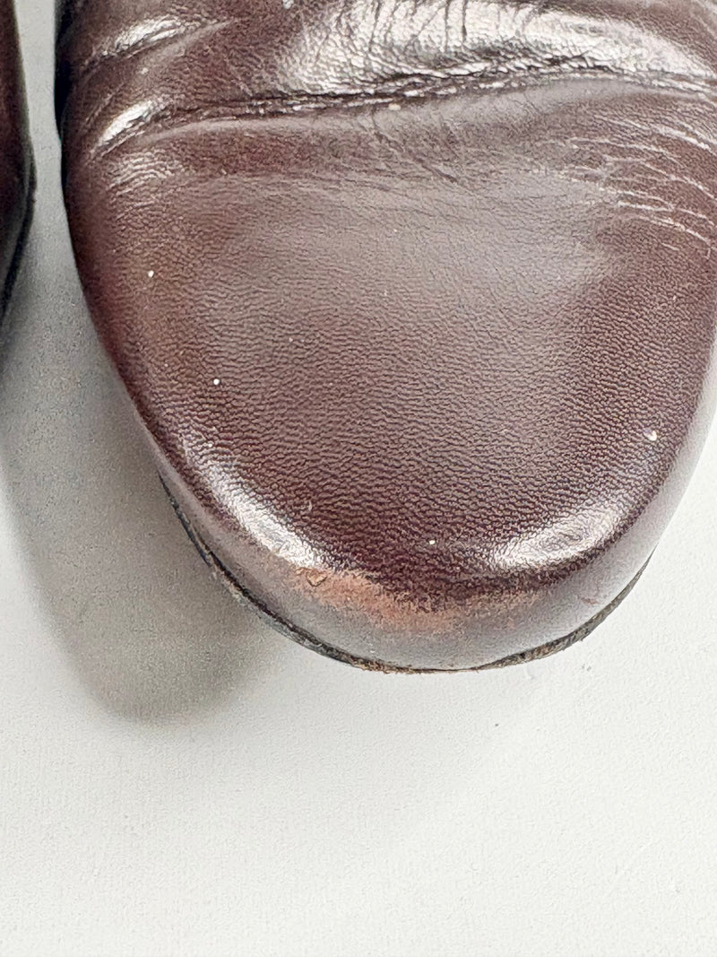 Calvin Klein Chocolate Brown Leather Pumps - EU39