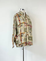 Maxim Vintage Patterned Relaxed Shirt - L