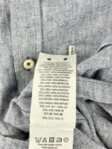 Ben Sherman Linen-Blend Ombre Short-Sleeve Shirt - M