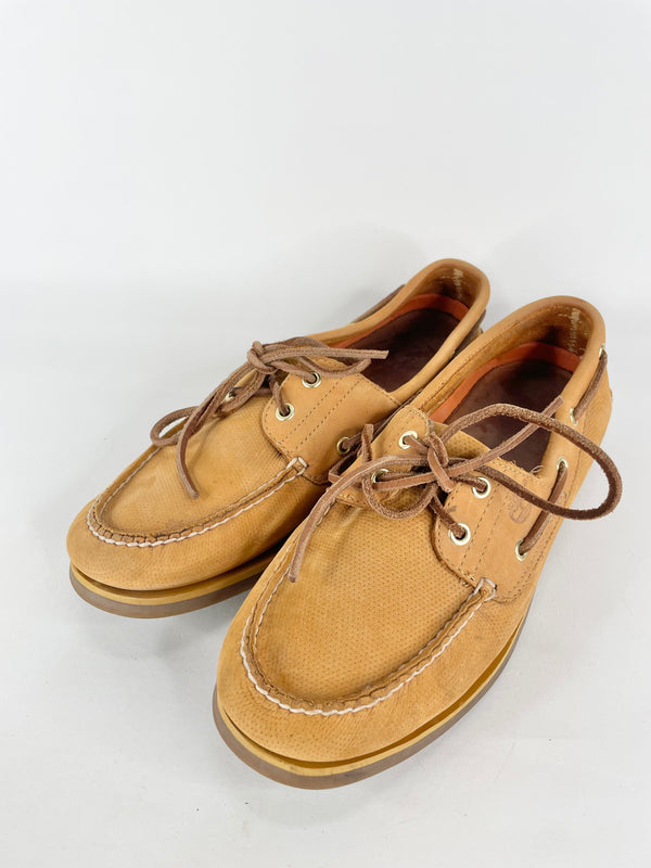 Timberland Wheat Suede 'Earthkeeper' Boat Shoes - EU45
