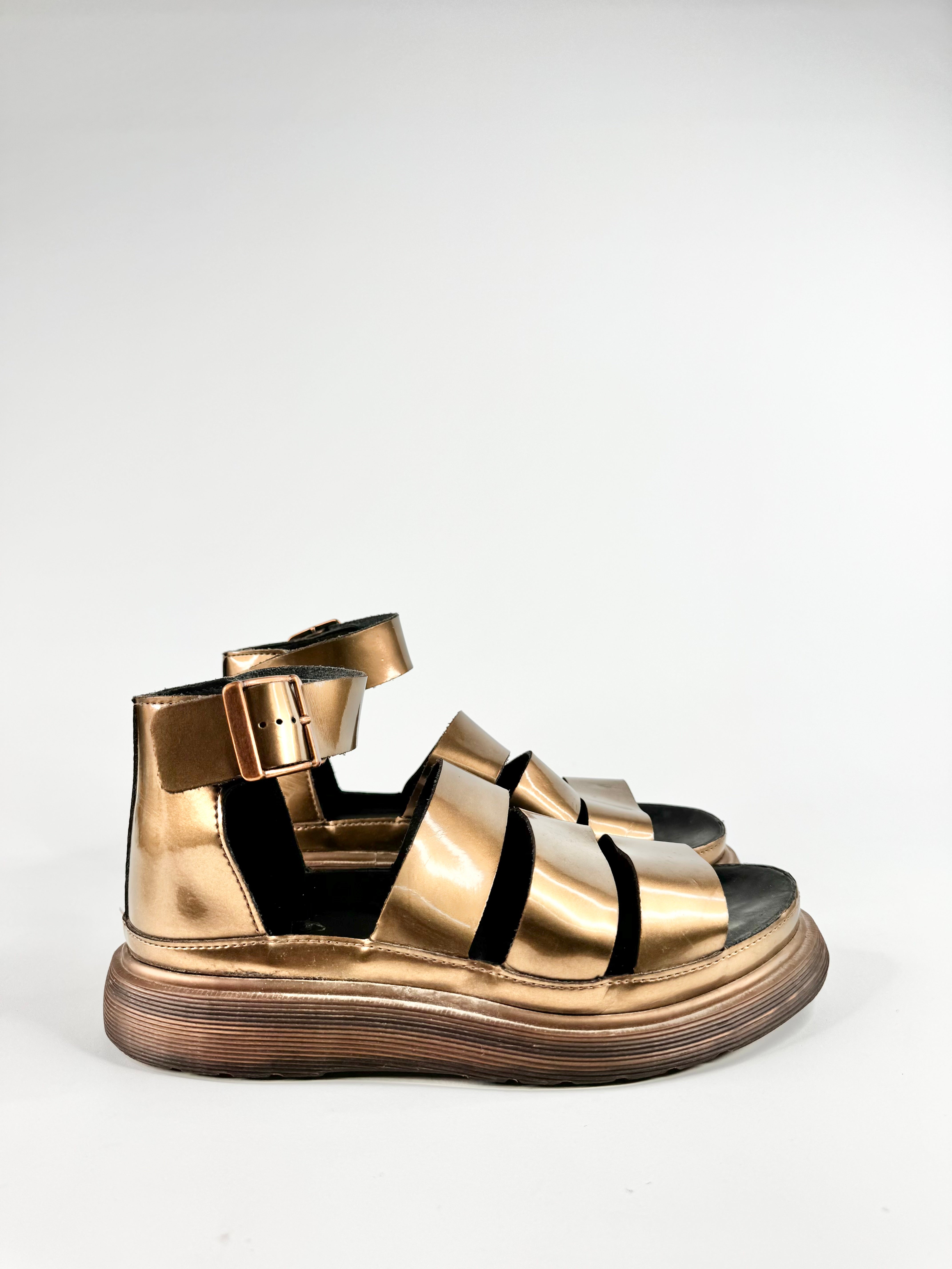 Dr. Martens Bronze 'Clarissa Brando' Sandals - EU40