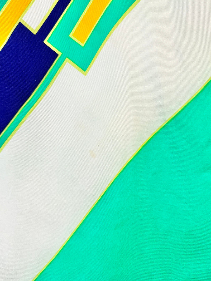 Pierre Cardin Emerald Green Silk Scarf