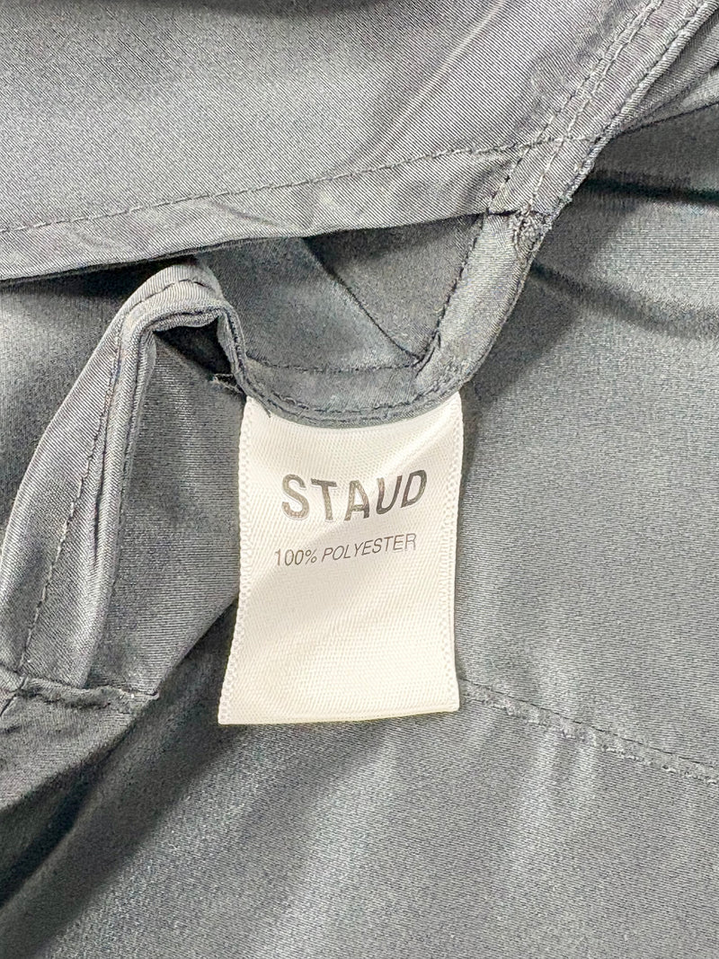 Staud Black Sleeveless Polyester Shirt-Dress - AU8/10