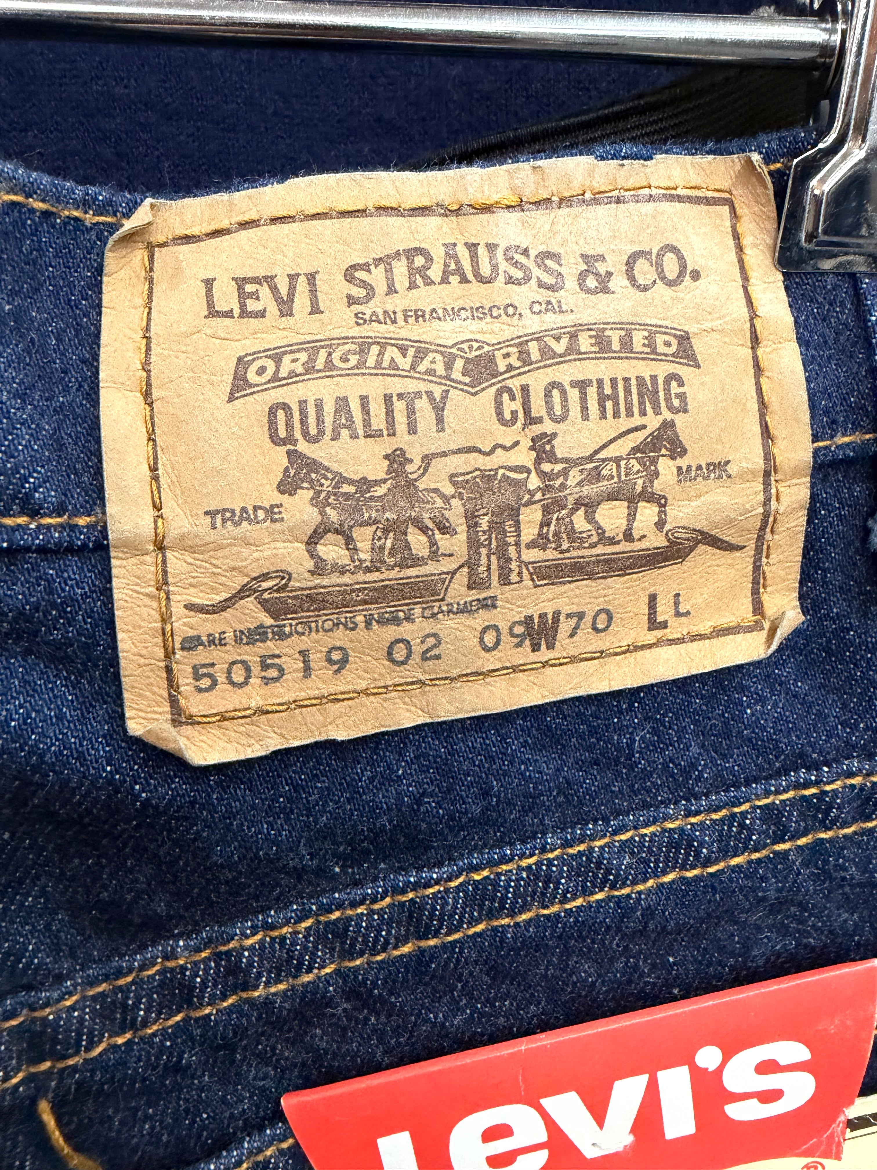 Levi's Blue 505 Regular 'Tapered Leg' Jeans - W70