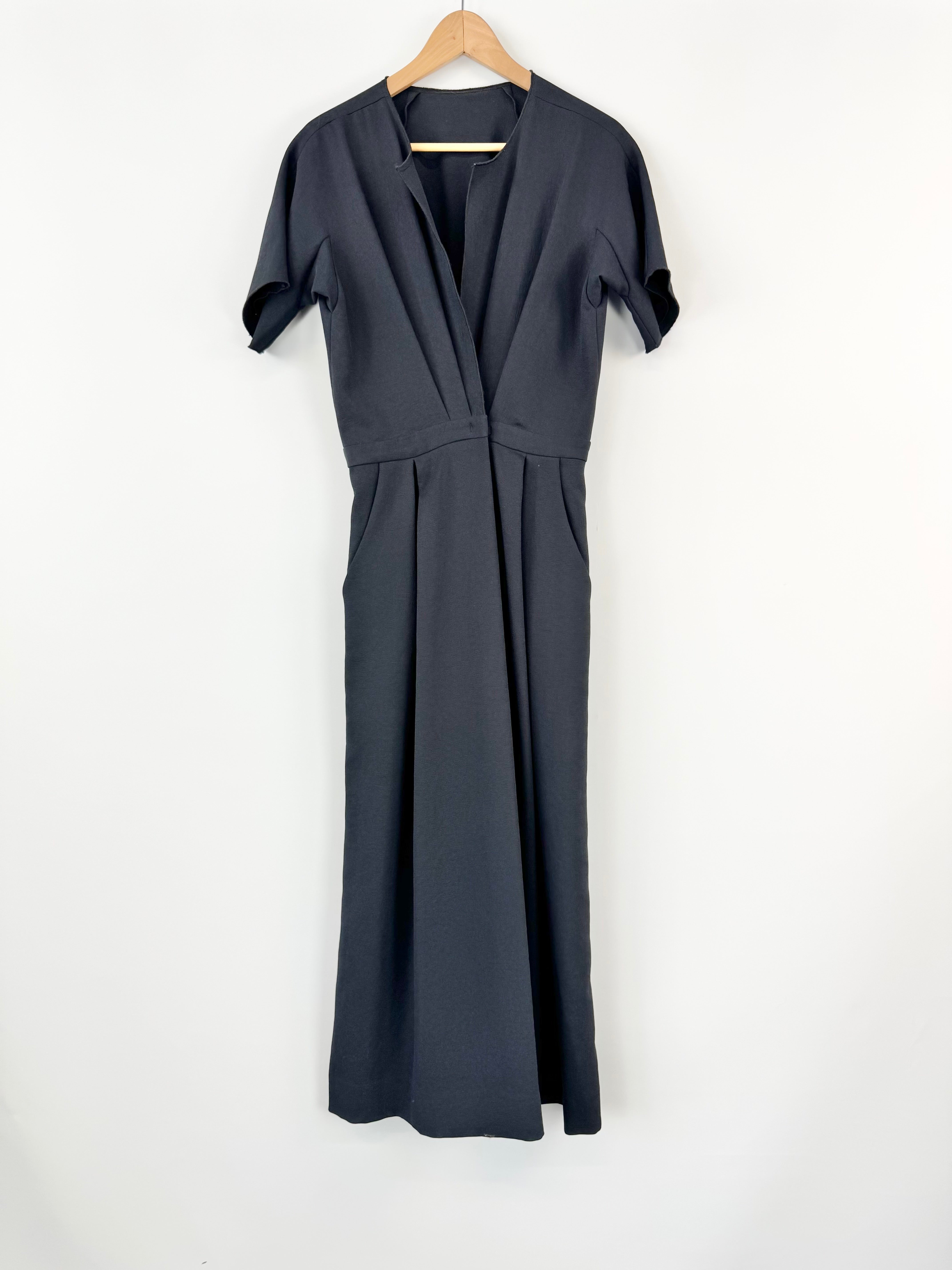 Rachel Comey Black Flared Short Sleeve Jumpsuit - AU10