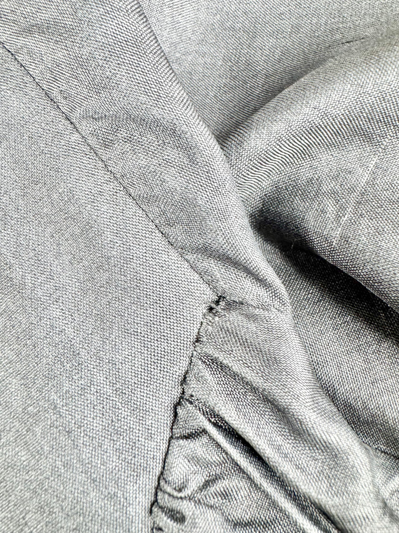 Spijkers En Spijkers Grey Silk Dress - AU12