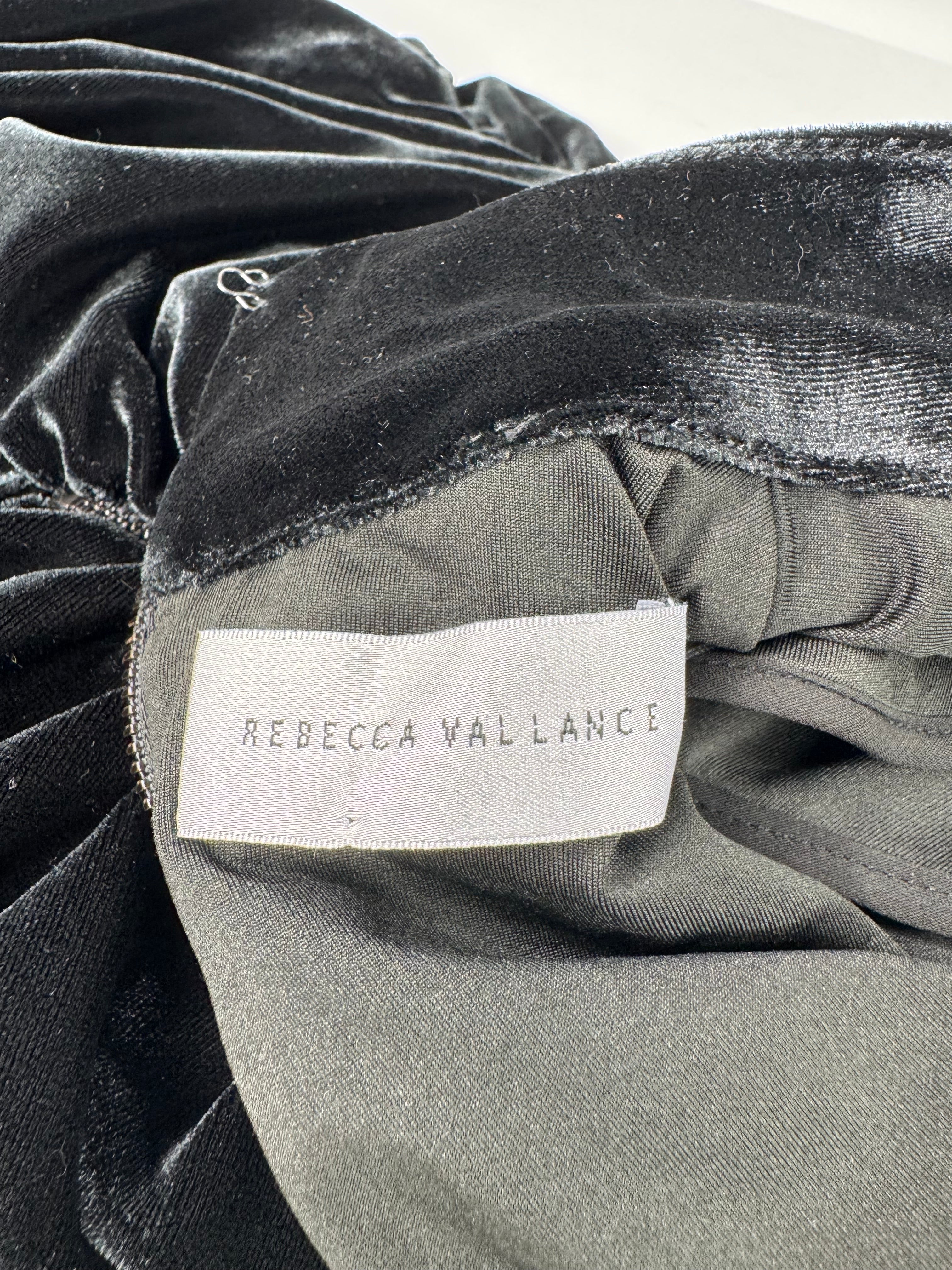 Rebecca Vallance Black Velvet 'Monica' Mini Dress - AU6