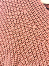 Joslin Rust Micro-Cable Knit Relaxed Sweater - AU6/8