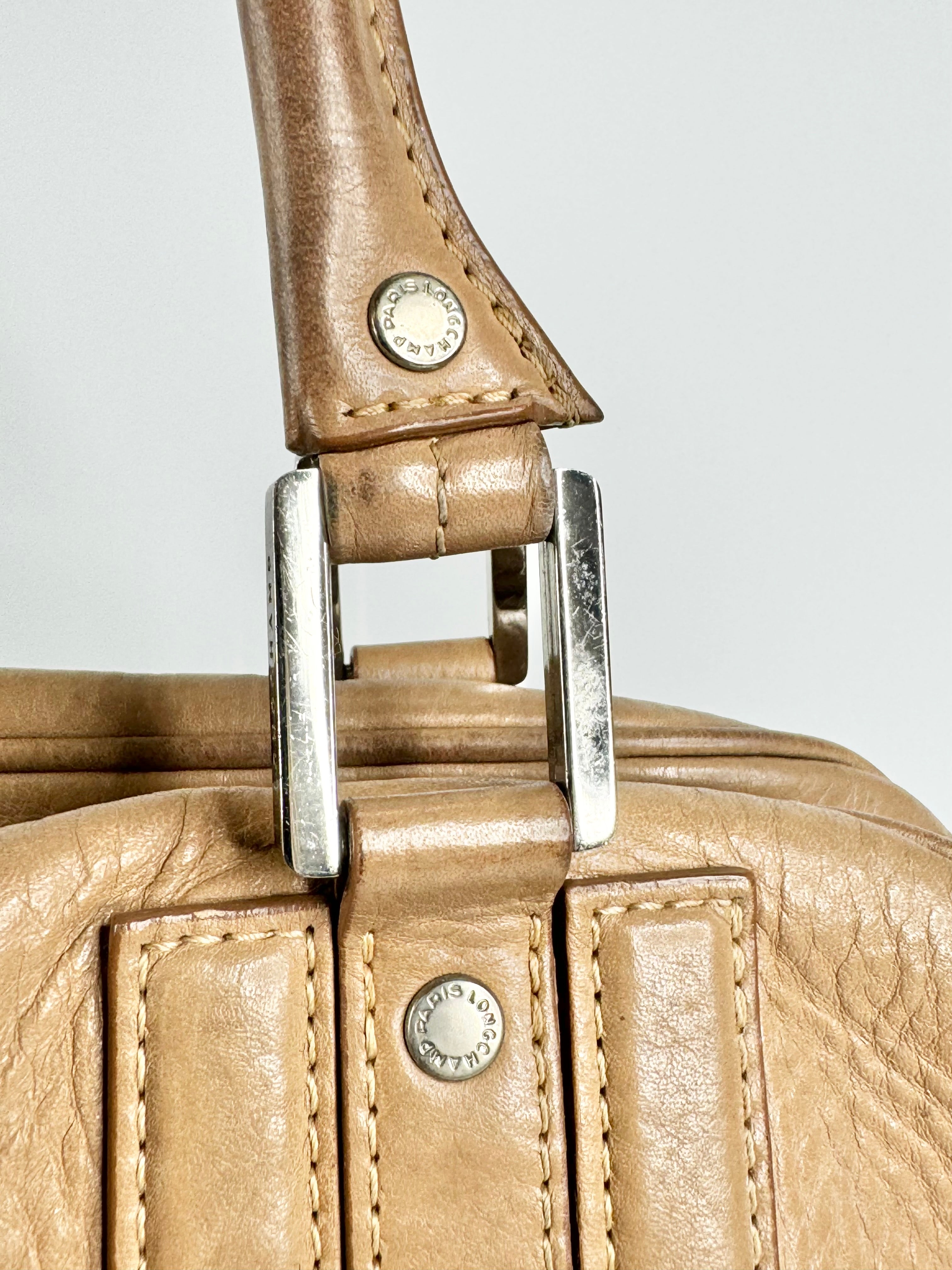 Longchamp Biscuit Leather Baguette